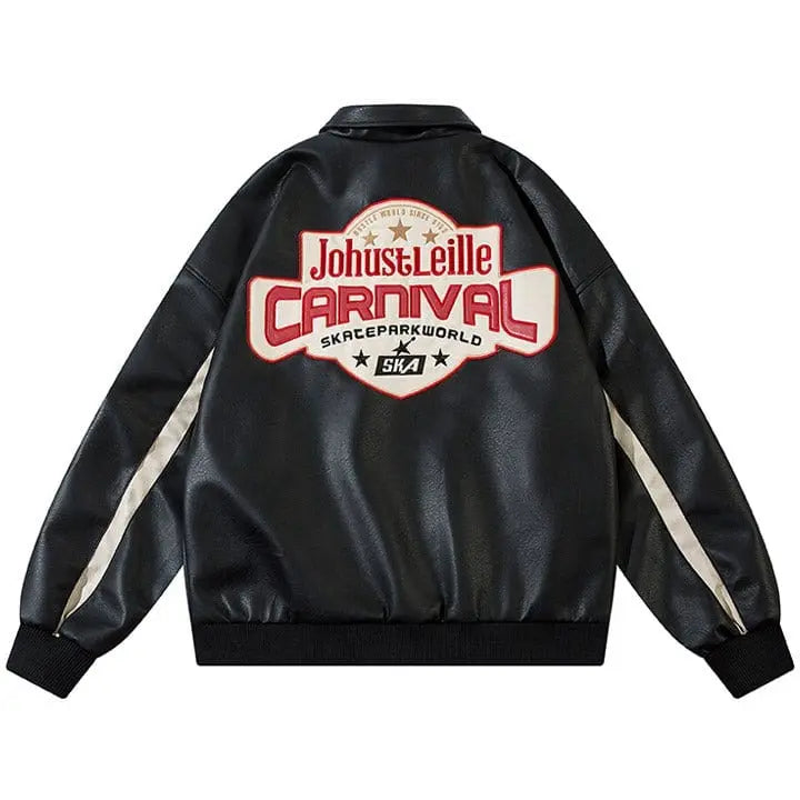 Sneakerhill® Faux Racing Jacket Embroidery Badge Sneakerhill