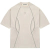 Sneakerhill® Faux Suede T-shirt with Reflective Strip - sneakerhillcom