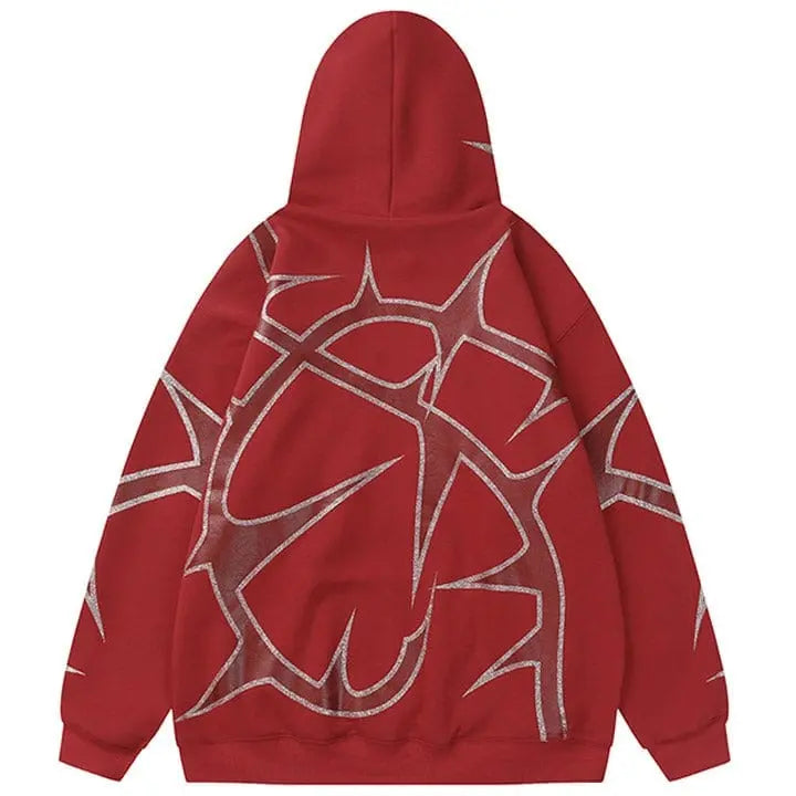 Sneakerhill® Fleece Pullover Hoodie Thorn - sneakerhillcom