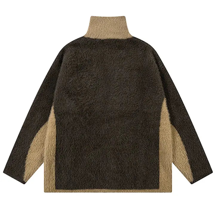 Sneakerhill® Furry Butterfly Jacquard Sweater Cardigan - sneakerhillcom