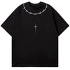 Sneakerhill® Gothic Graphic T-Shirt Thorn Print - sneakerhillcom