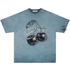 Sneakerhill® Gradient Wash Cherry Print T-Shirt - sneakerhillcom