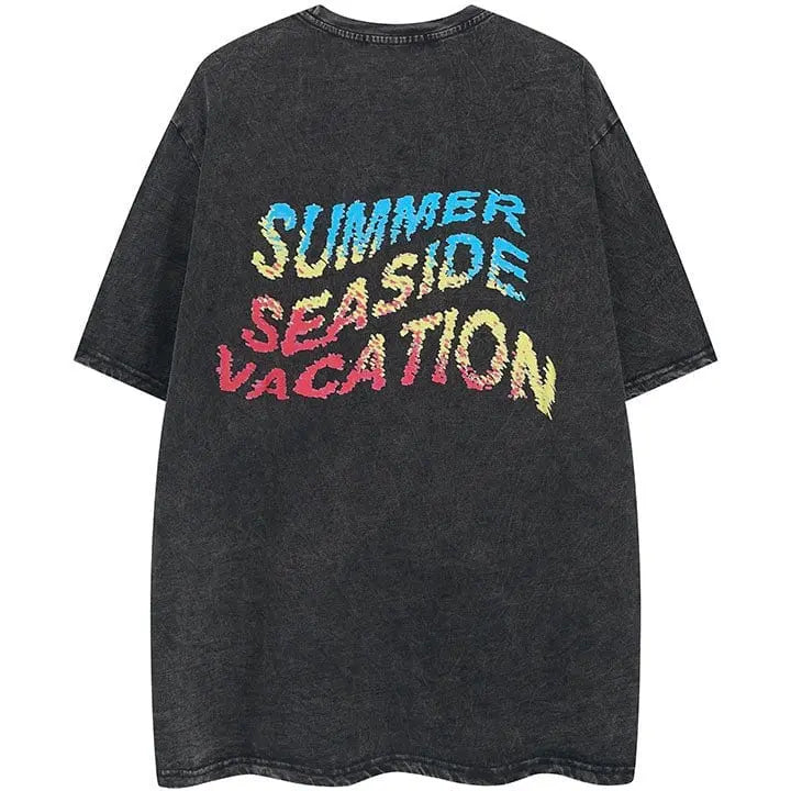 Sneakerhill® Graphic T-shirt Summer Seaside Vacation - sneakerhillcom