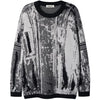 Sneakerhill® Grey Gradient Jacquard Sweater - sneakerhillcom