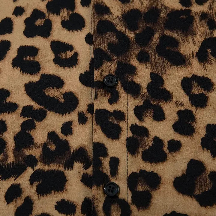 Sneakerhill® Hawaiian Shirt Full Leopard Print - sneakerhillcom