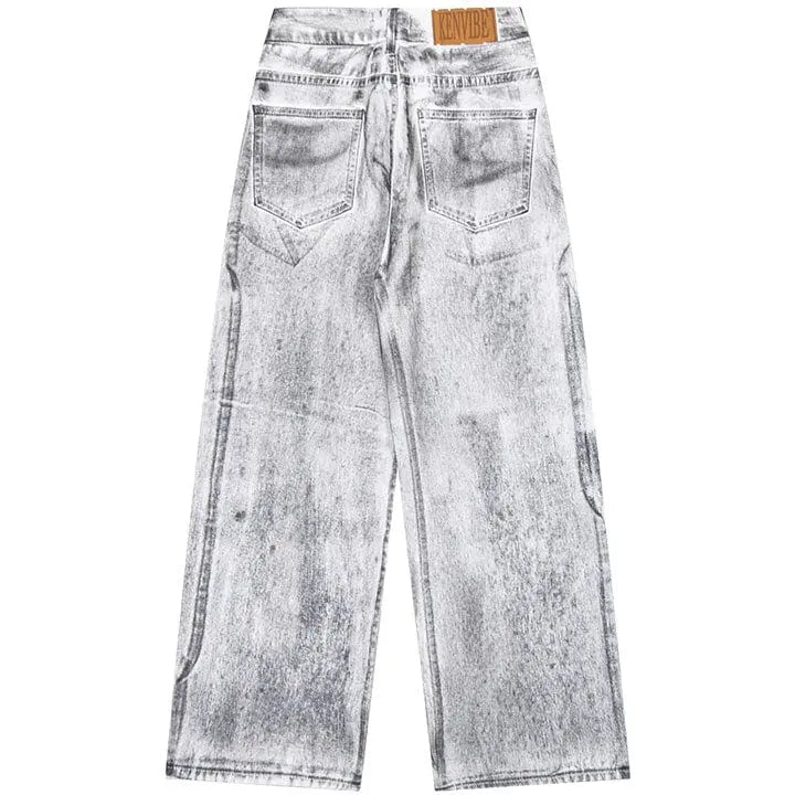 Sneakerhill® Heavy Duty Washed Wasteland Jeans - sneakerhillcom