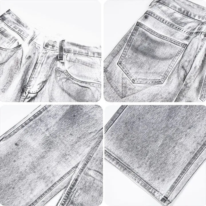 Sneakerhill® Heavy Duty Washed Wasteland Jeans - sneakerhillcom