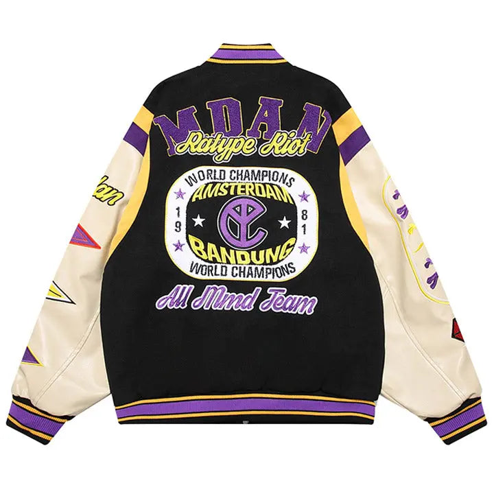 Sneakerhill® Heavy Industry Varsity Jacket Flock MDAN Sneakerhill