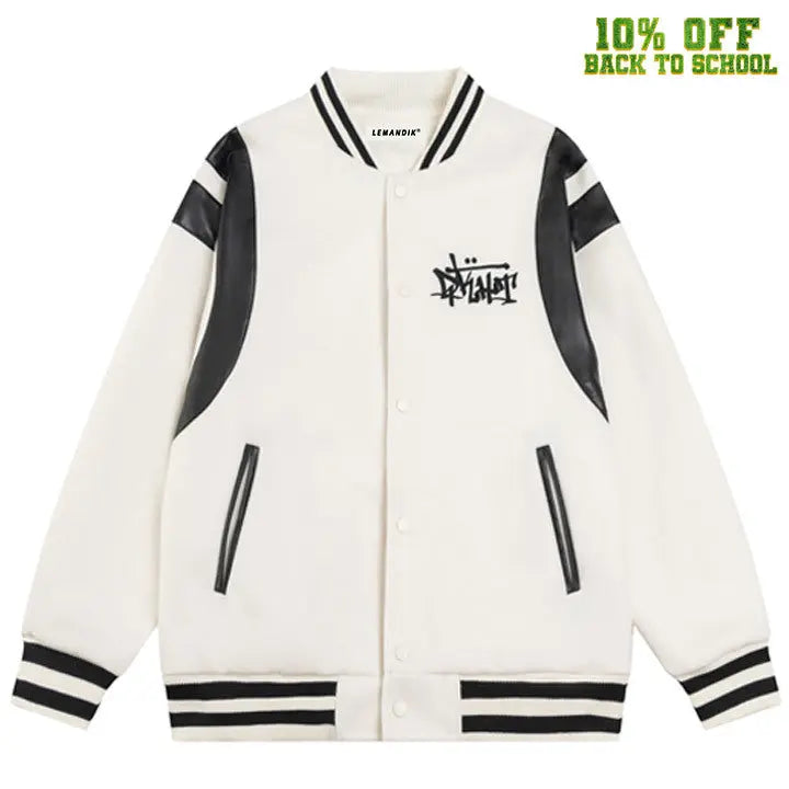 Sneakerhill® High School Letterman Varsity Jacket Sneakerhill