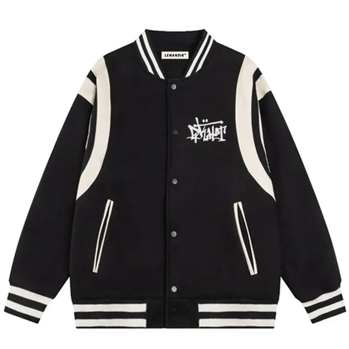 Sneakerhill® High School Letterman Varsity Jacket Sneakerhill