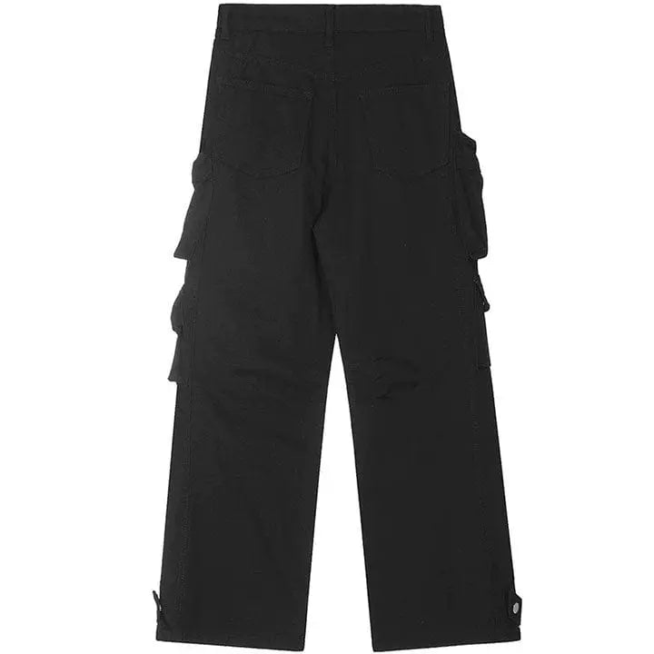 Sneakerhill® High Street Cargo Pants Multiple Pockets - sneakerhillcom