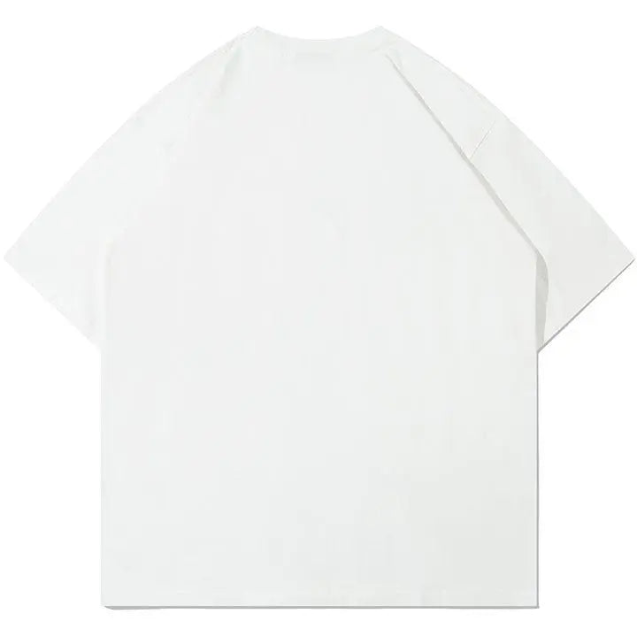 Sneakerhill® High Street Graffiti T-shirt Letter Print - sneakerhillcom