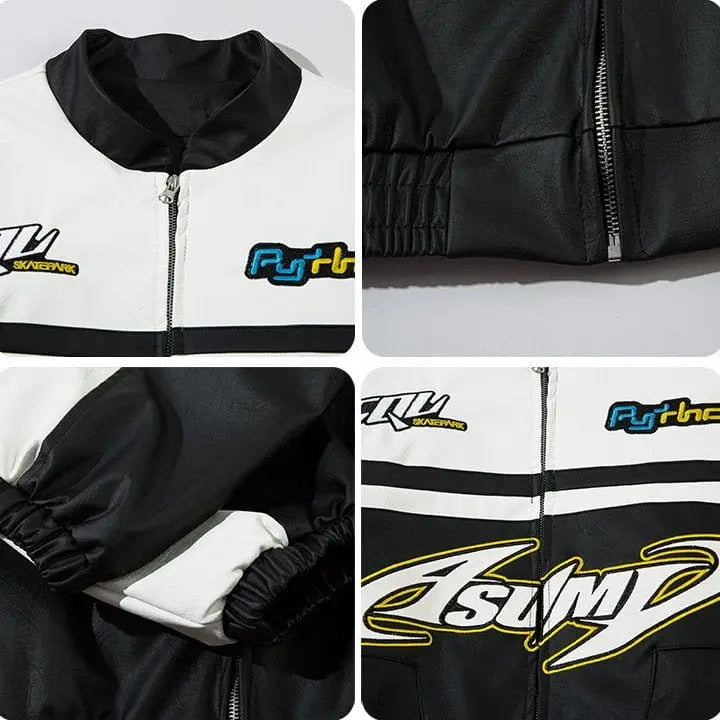 Sneakerhill® High Street Racing Bomber Jacket - sneakerhillcom