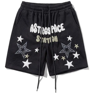 Sneakerhill® High Street Sweat Shorts Foam Star - sneakerhillcom