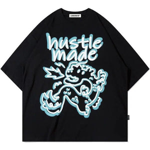 Sneakerhill® Hustle Made Graphic T-shirt - sneakerhillcom