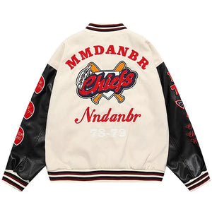 Sneakerhill® MMDANBR Varsity Jacket Embroider Baseball - sneakerhillcom