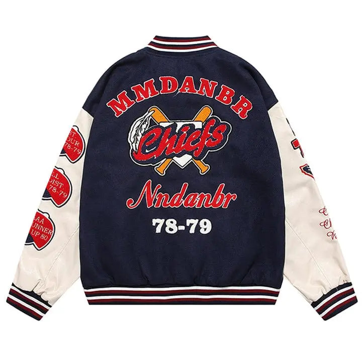 Sneakerhill® MMDANBR Varsity Jacket Embroider Baseball - sneakerhillcom