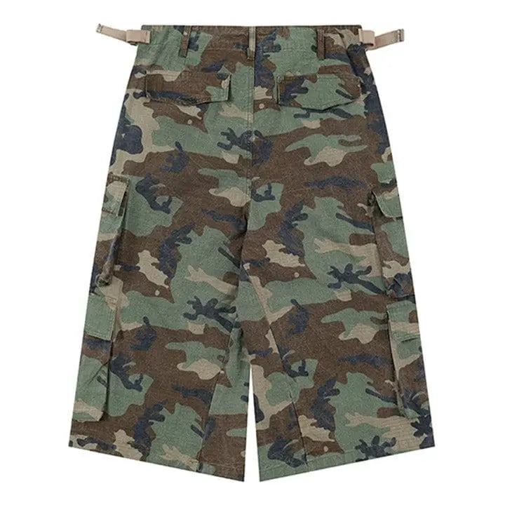 Sneakerhill® Military Camo Cargo Shorts - sneakerhillcom