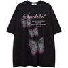 Sneakerhill® Oversize T-shirt Broken Butterfly - sneakerhillcom