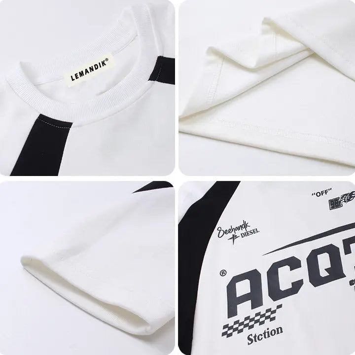 Sneakerhill® Racing Sweatshirt ACQT Print - sneakerhillcom