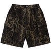 Sneakerhill® Retro Cargo Shorts Leopard Print - sneakerhillcom