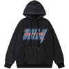 Sneakerhill® Retro Graphic Hoodie Letter Print - sneakerhillcom