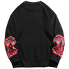 Sneakerhill® Retro Jacquard Sweater Patchwork - sneakerhillcom