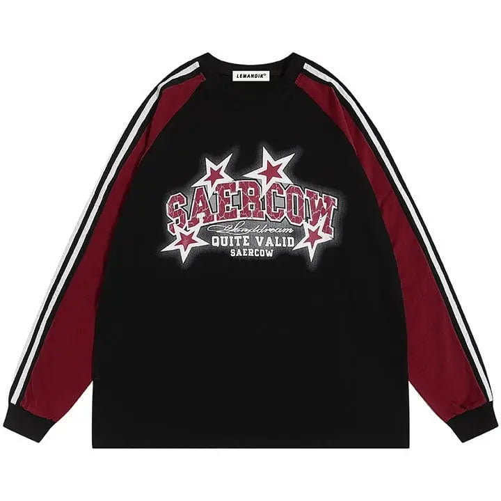 Sneakerhill® Star Long Sleeve Jersey Shirt - sneakerhillcom