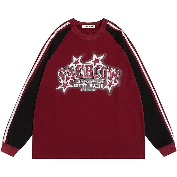 Sneakerhill® Star Long Sleeve Jersey Shirt - sneakerhillcom