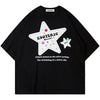 Sneakerhill® Summer Cotton T-shirt Embroidery Star - sneakerhillcom