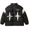 Sneakerhill® Thicken Winter Coat Color Block Star - sneakerhillcom