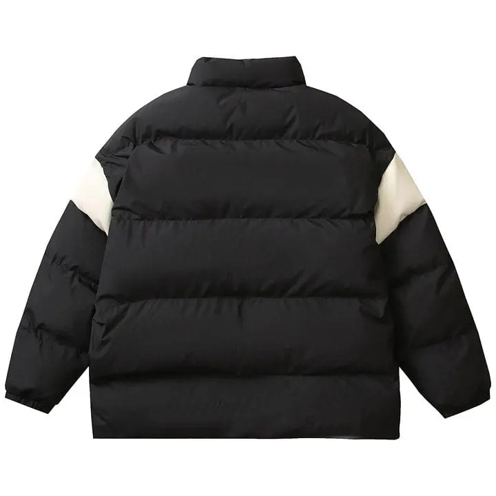 Sneakerhill® Thicken Winter Coat Color Block Star - sneakerhillcom