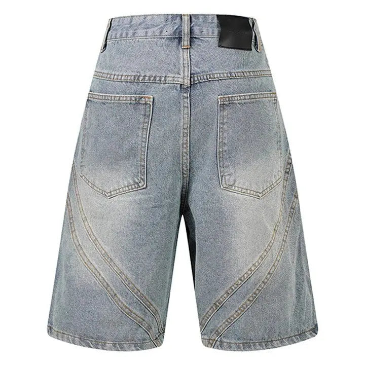 Sneakerhill® Trendy Distressed Washed Denim Shorts - sneakerhillcom