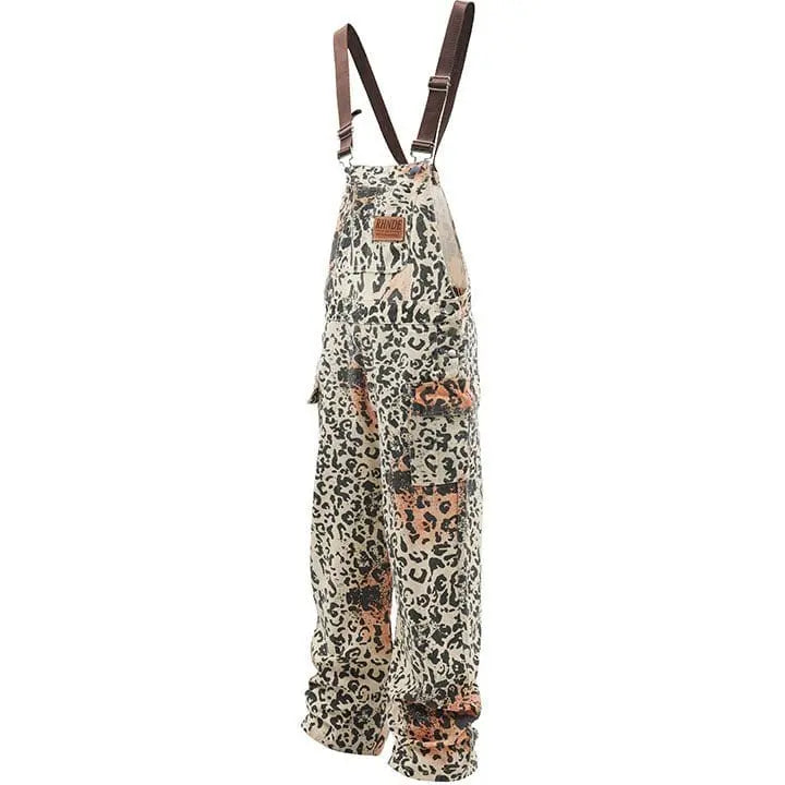 Sneakerhill® Unisex Apricot Leopard Print Overalls - sneakerhillcom