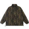 Sneakerhill® Vintage Leopard Print Denim Jacket - sneakerhillcom