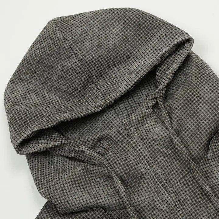 Sneakerhill® Vintage Tie-Dye Checkered Hoodie - sneakerhillcom