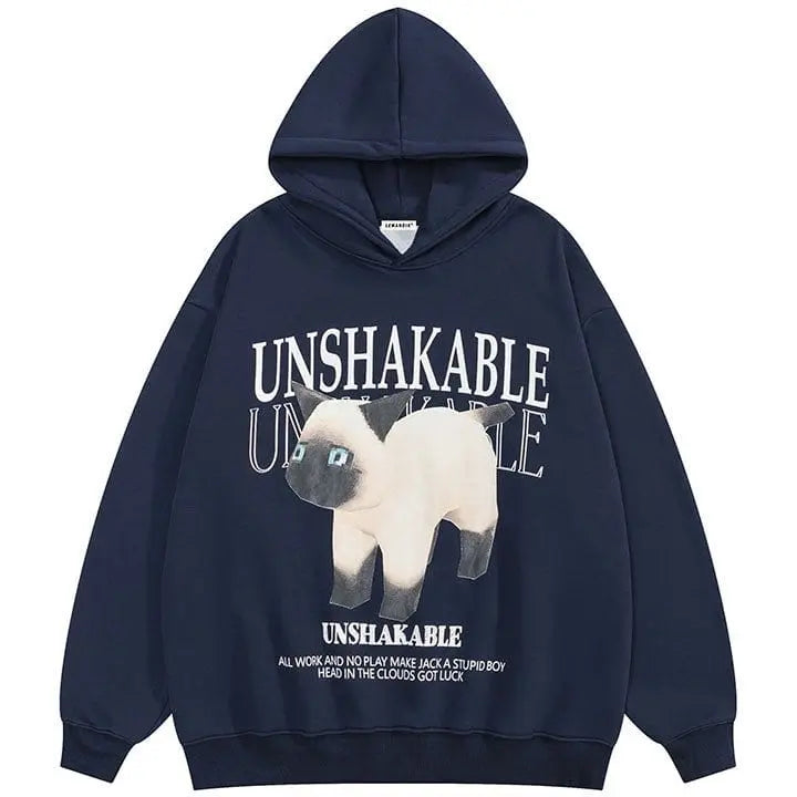 Sneakerhill® Warm Fleece Hoodie Dog Print - sneakerhillcom