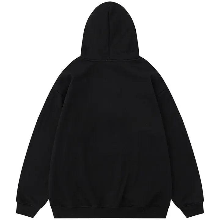 Sneakerhill® Winter Pullover Hoodie Flocked Ghost - sneakerhillcom