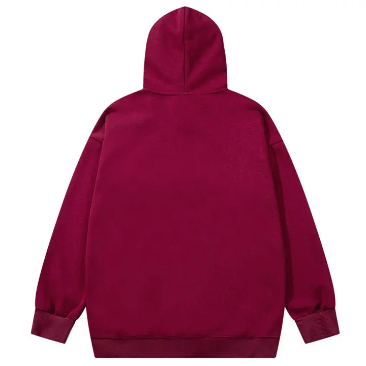 Sneakerhill® Y2k Letter Print Pullover Hoodie - sneakerhillcom