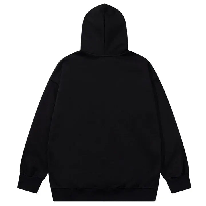 Sneakerhill® Y2k Letter Print Pullover Hoodie - sneakerhillcom