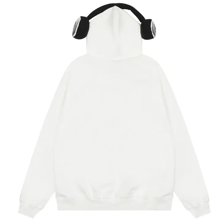 Sneakerhill® Zip Up Hoodie Detachable Headphones - sneakerhillcom