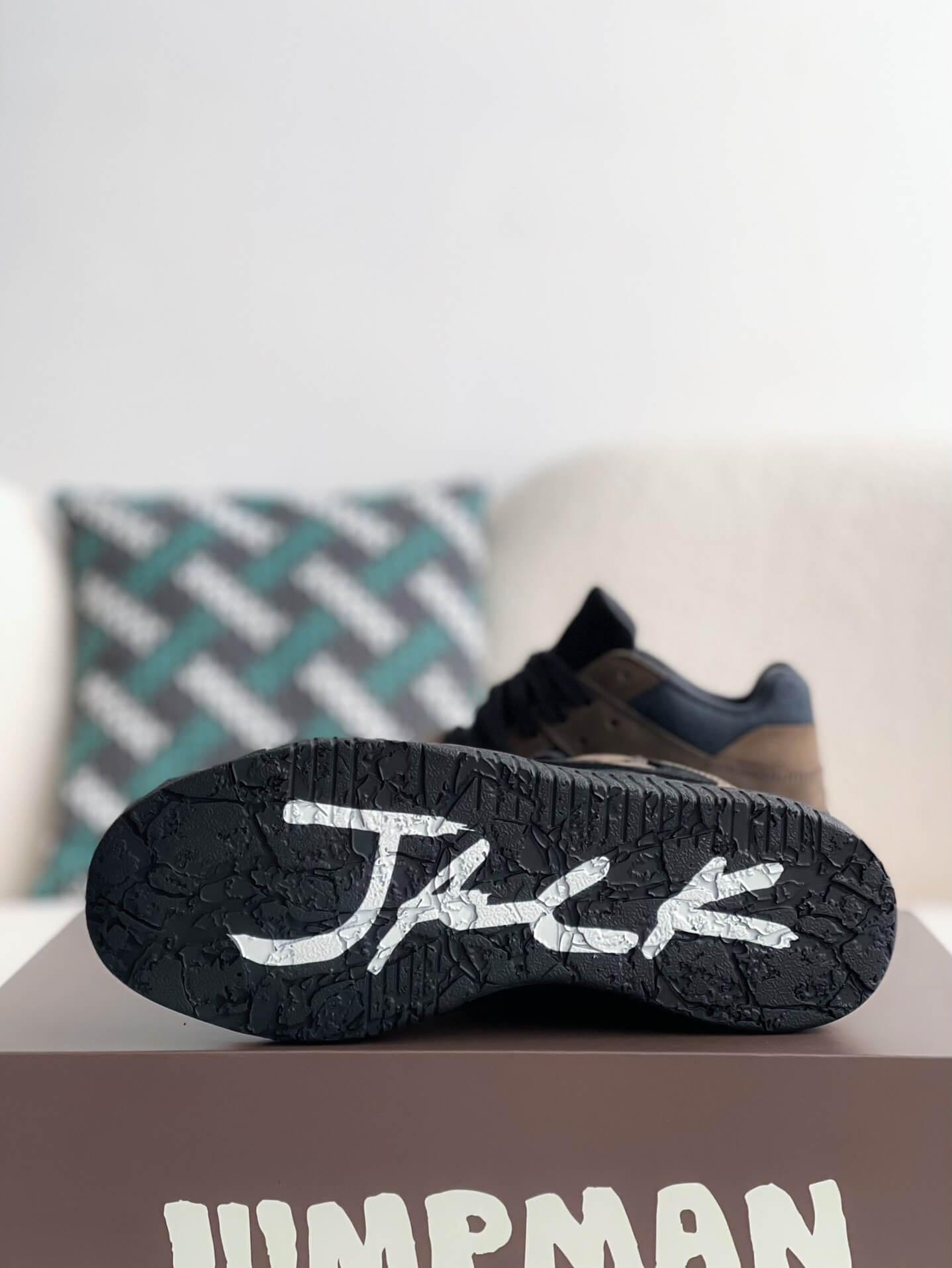 Travis Scott x Jordan Jumpman Jack Dark Mocha Sneakers - sneakerhillcom