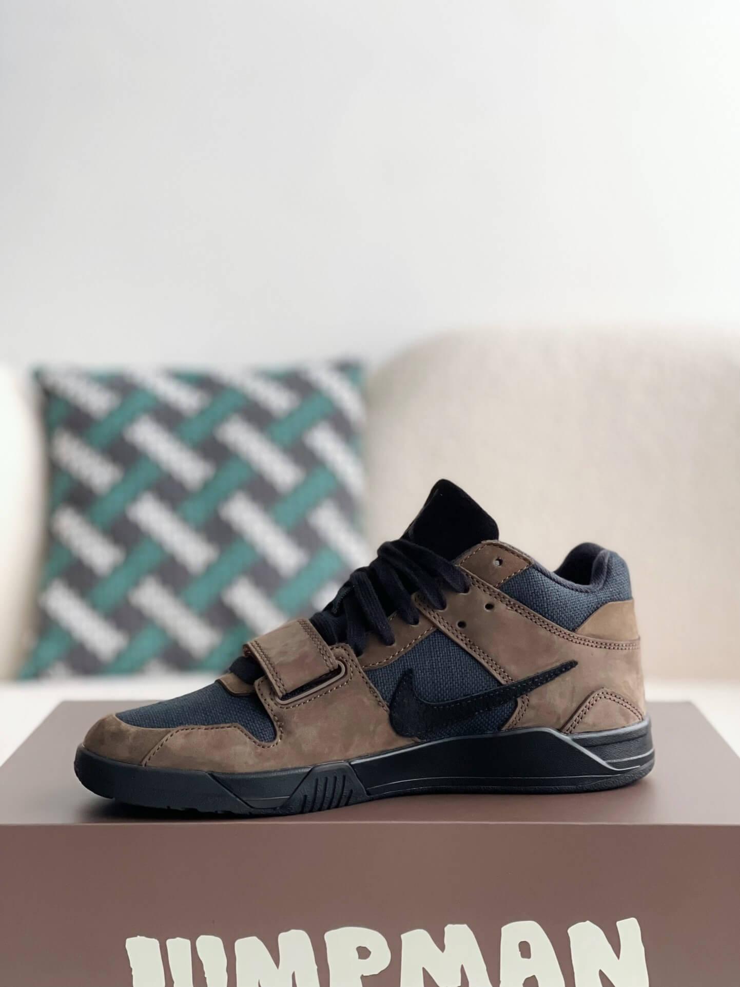 Travis Scott x Jordan Jumpman Jack Dark Mocha Sneakers - sneakerhillcom