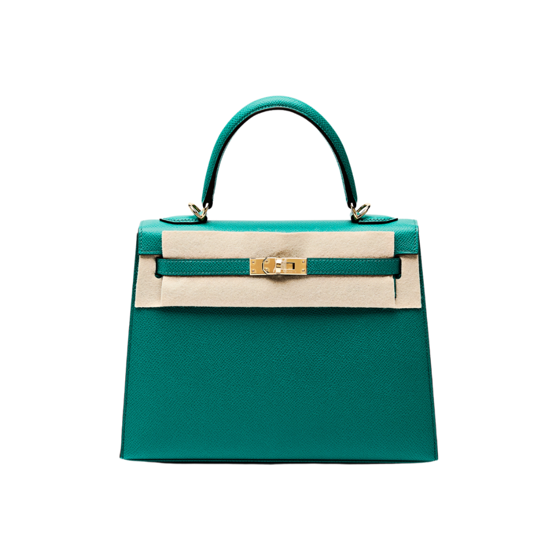 Kelly II 25 Vert Jade Sellier Epsom Calfskin Kilta bags