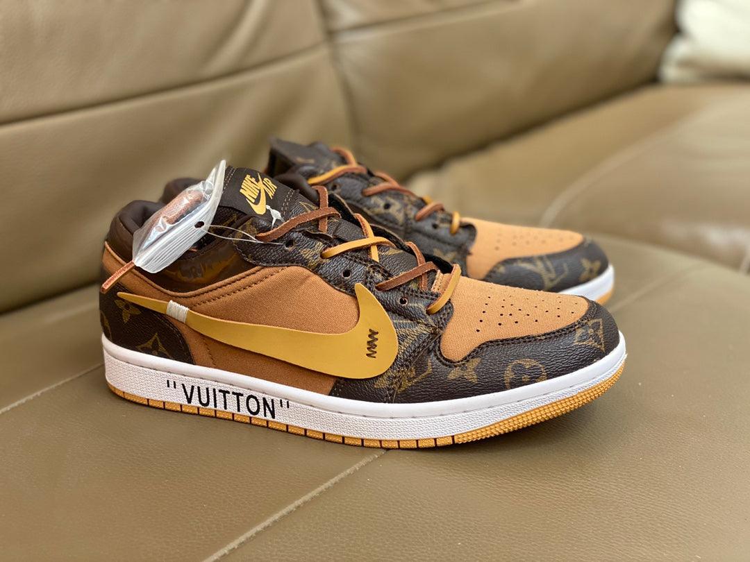 Custom Fragment x Travis Scott x Air Jordan 1 Low LV luxurysteps