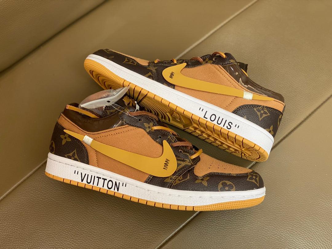 Custom Fragment x Travis Scott x Air Jordan 1 Low LV luxurysteps