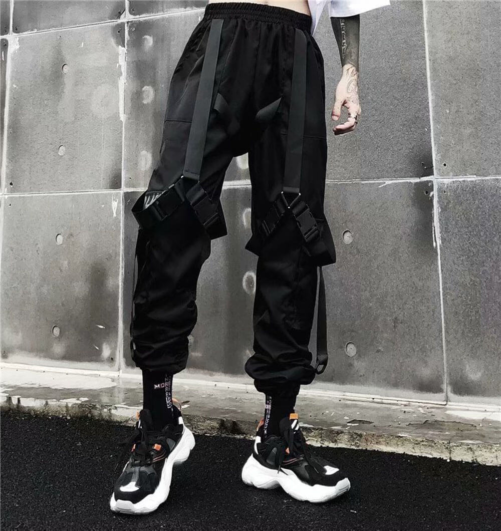 Women Cargo Pants best Harajuku Elastics High Waist Streetwear for women 2022 - sneakerhillcom