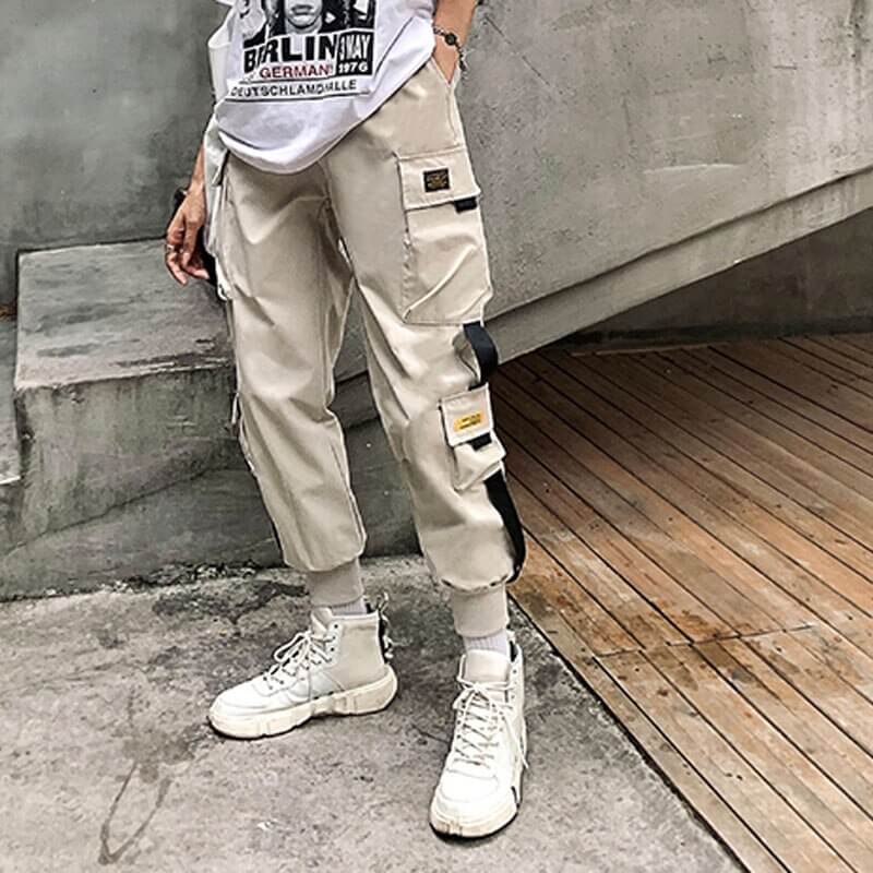 Women Cargo Pants best Harajuku Elastics High Waist Streetwear for women 2022 - sneakerhillcom