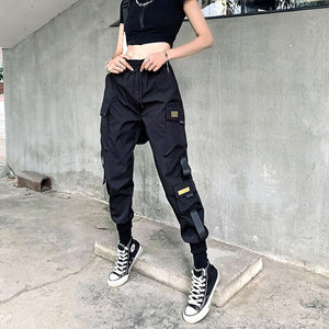 Women Cargo Pants best Harajuku Elastics High Waist Streetwear for women 2022 - sneakerhillcom