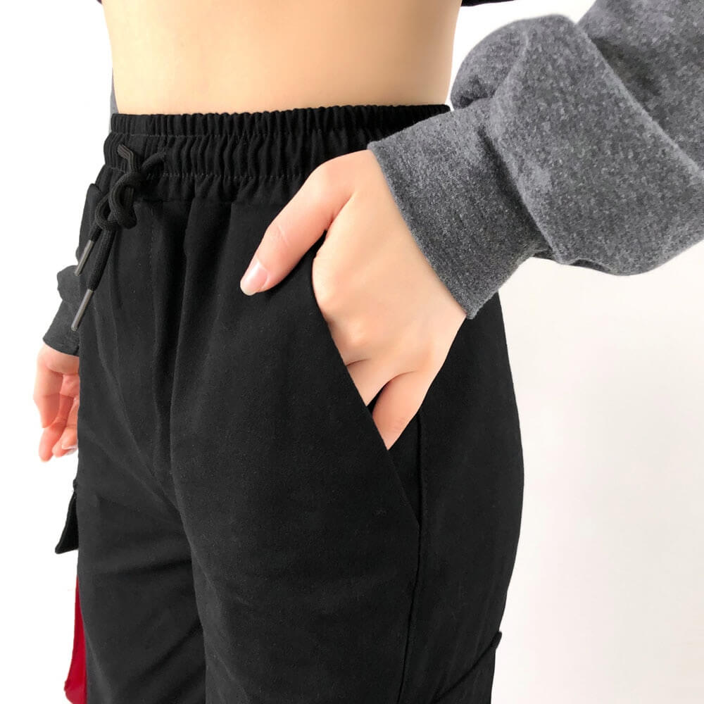 Women Cargo Pants best Harajuku Elastics High Waist Streetwear for women 2022 - sneakerhillcom